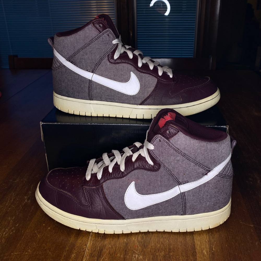 Nike SB Dunk High Men’s Shoes Gray Black Size 10
